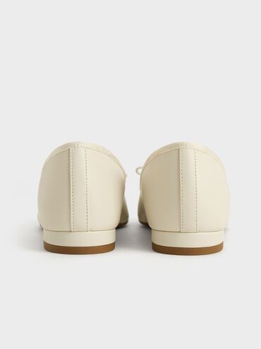 Glennis Bow Ballet Flats, Chalk, hi-res