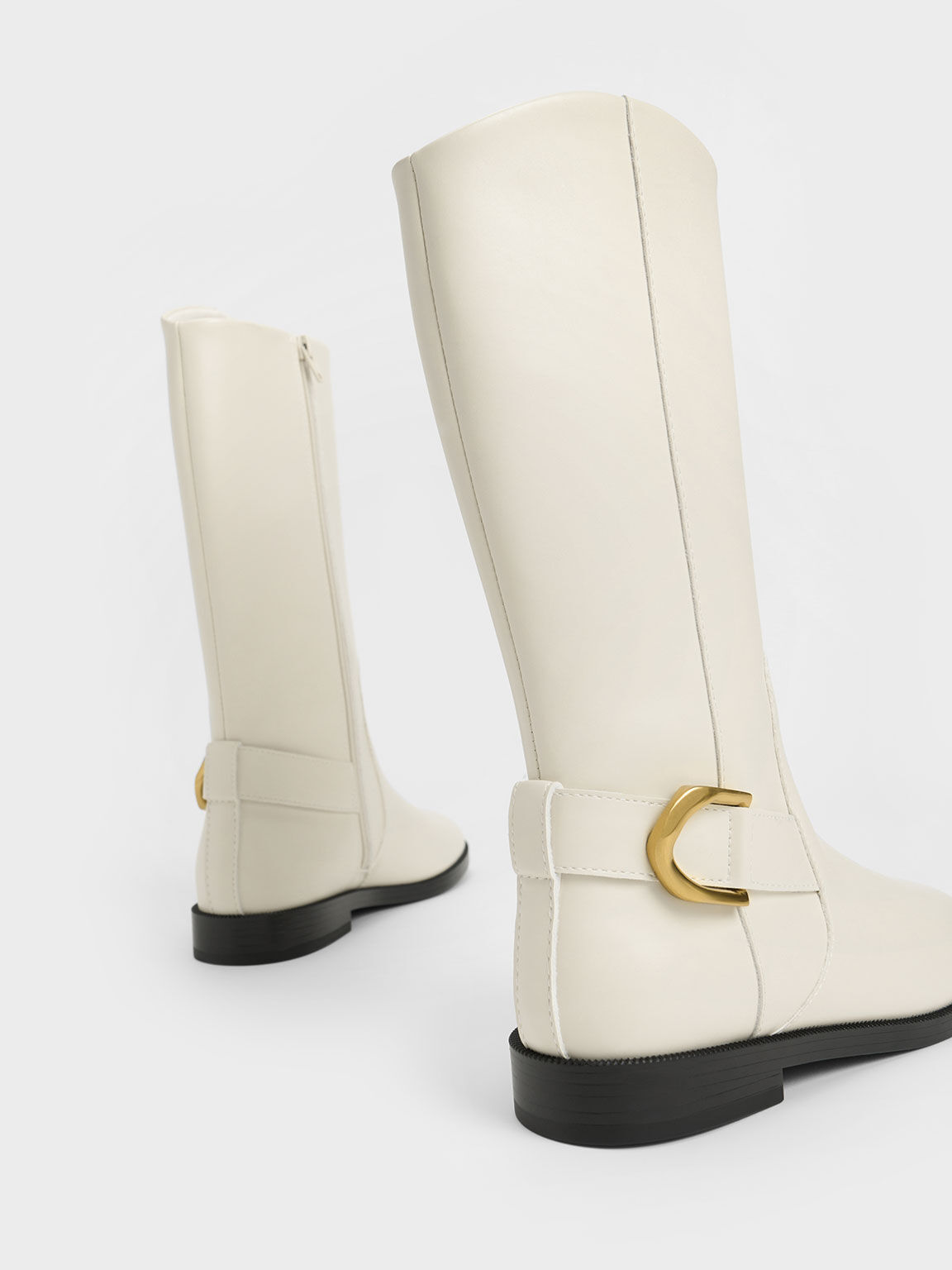 Chalk Girls Gabine Knee High Boots CHARLES KEITH UK
