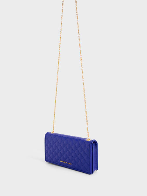 Quilted Pouch, Cobalt, hi-res