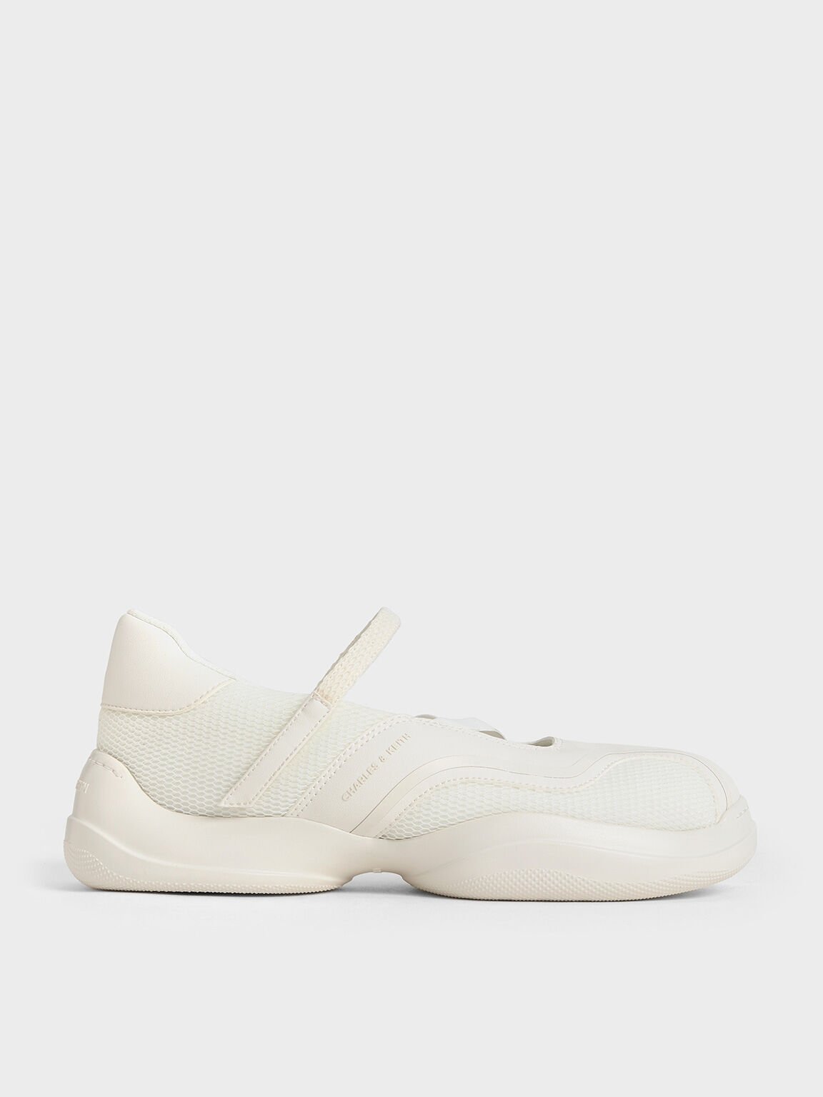 Casey Mesh Mary Jane Sneakers White