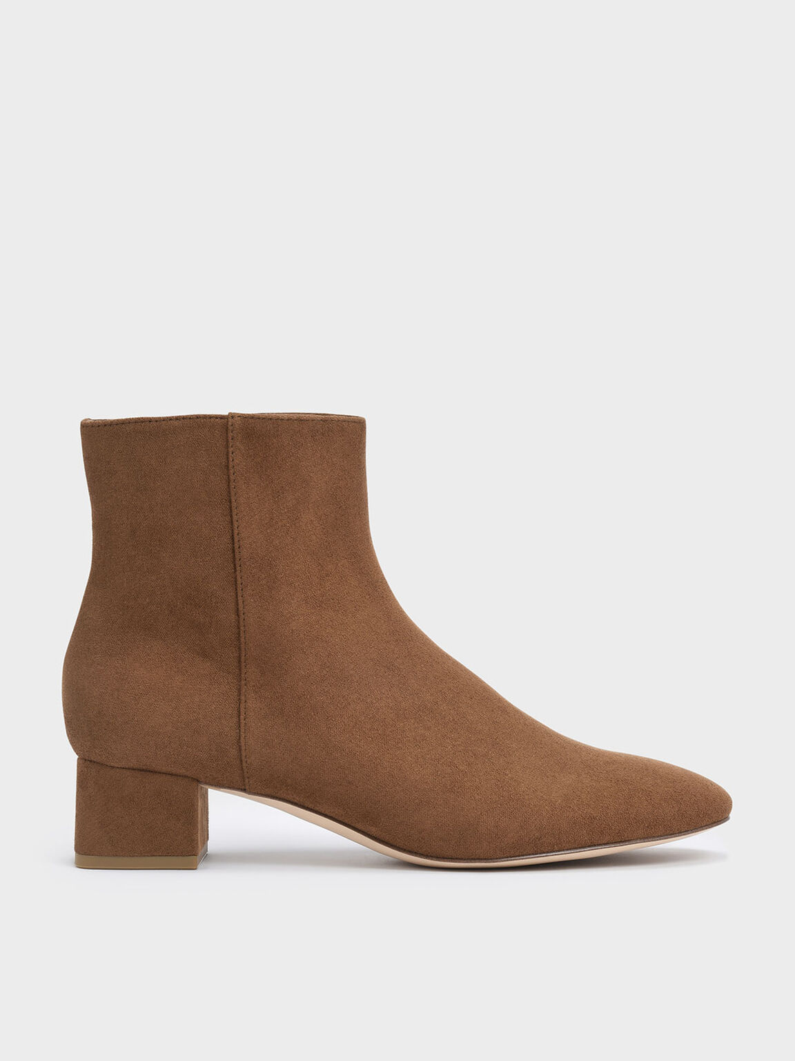 block heel beige boots