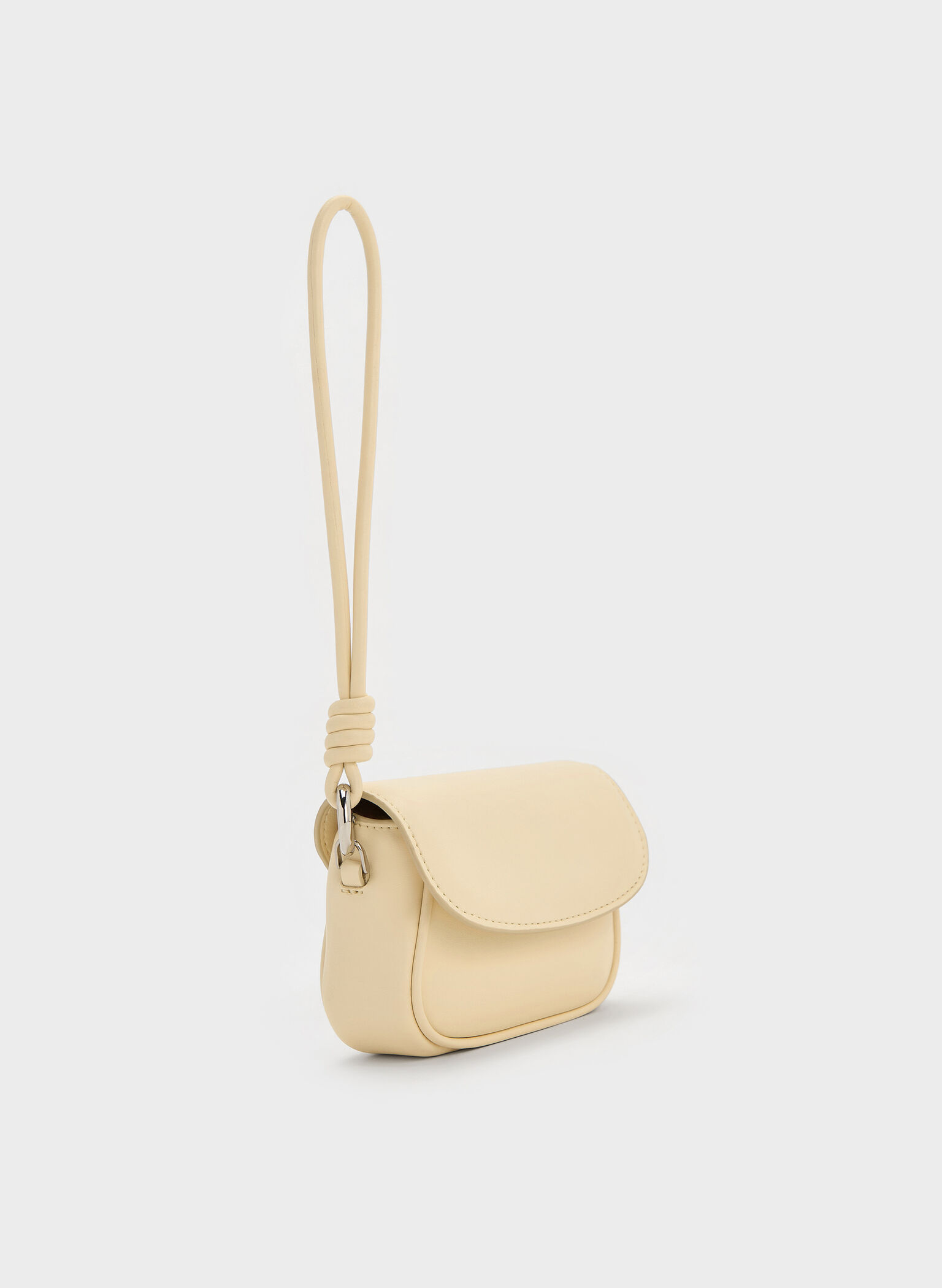 Sammie Knotted-Strap Wristlet, Butter Yellow, hi-res