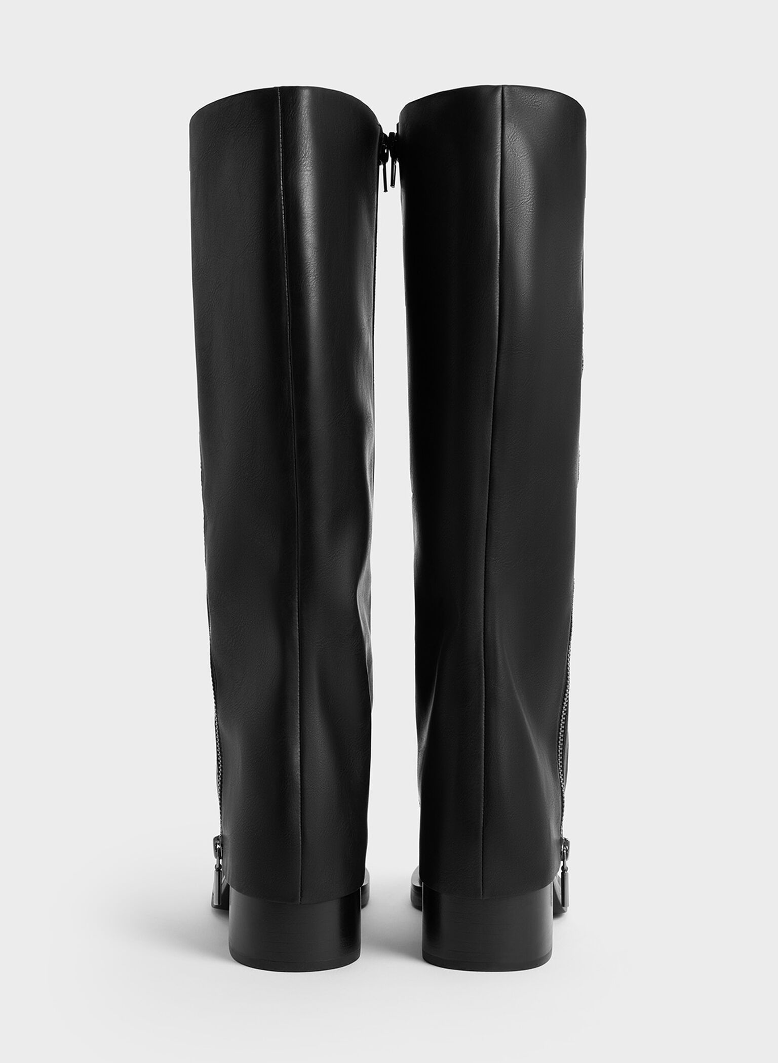 Louise Side-Zip Knee-High Boots, Black, hi-res