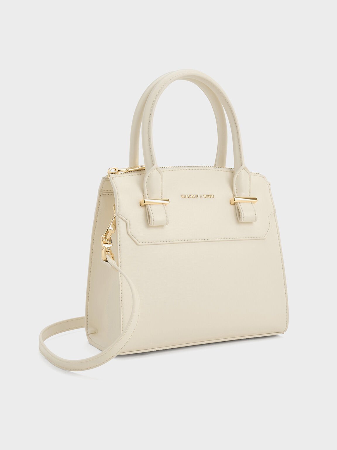 Structured handbag charles and keith top