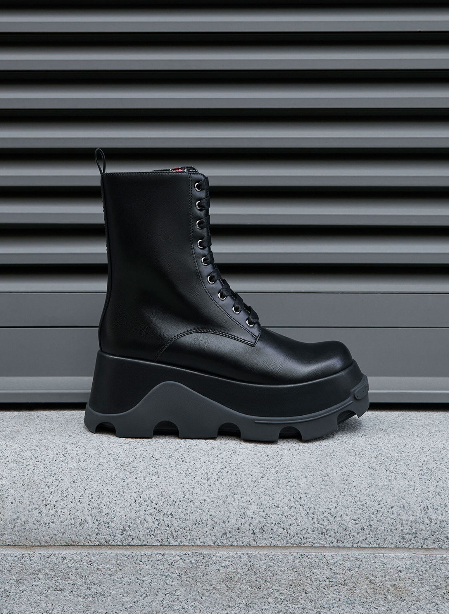 Triana Platform Ankle Boots, Black, hi-res