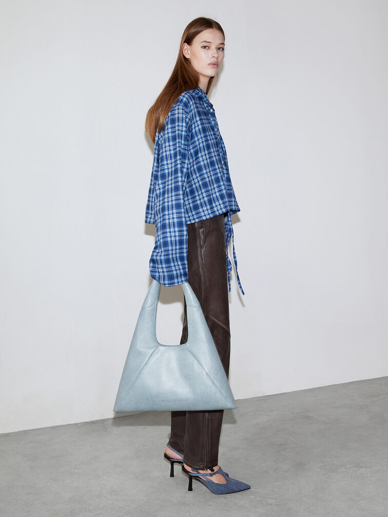 Bosie Denim Slouchy Hobo Bag, Denim Blue, hi-res