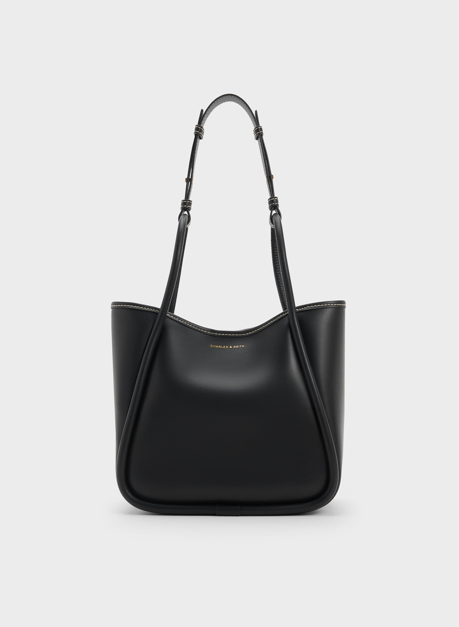 Mini Lyla Tubular Tote Bag, Black, hi-res