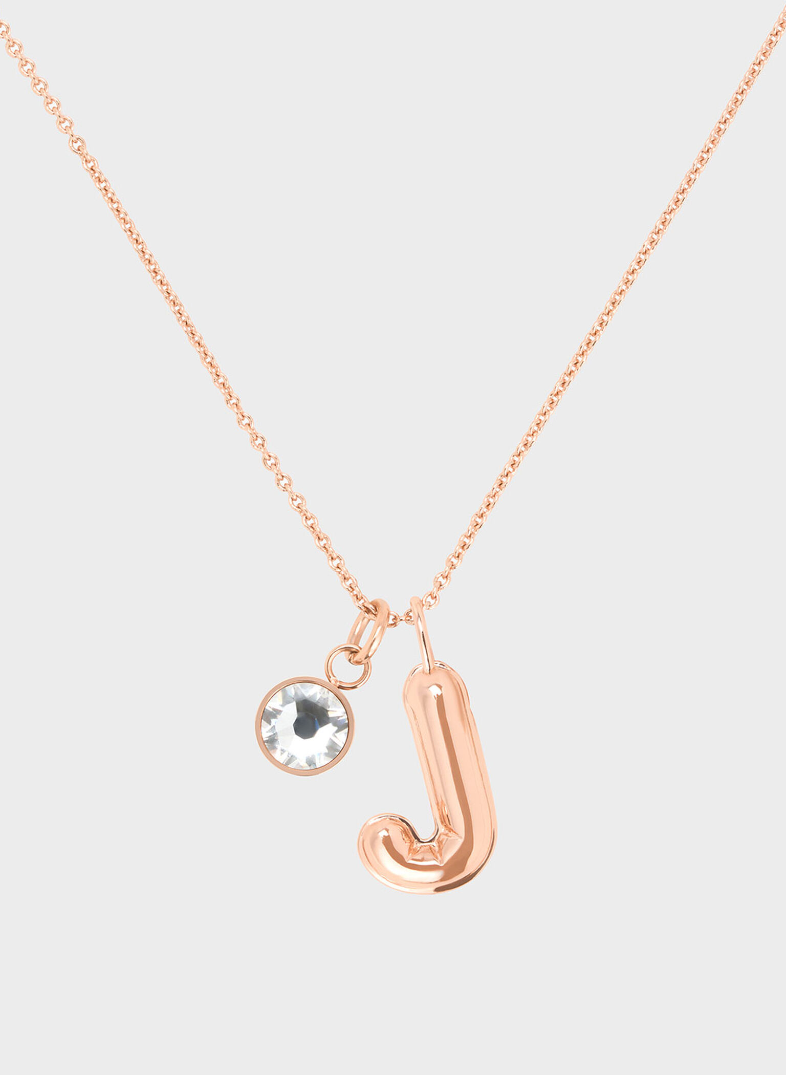 Alphabet 'J' Charm, Rose Gold, hi-res