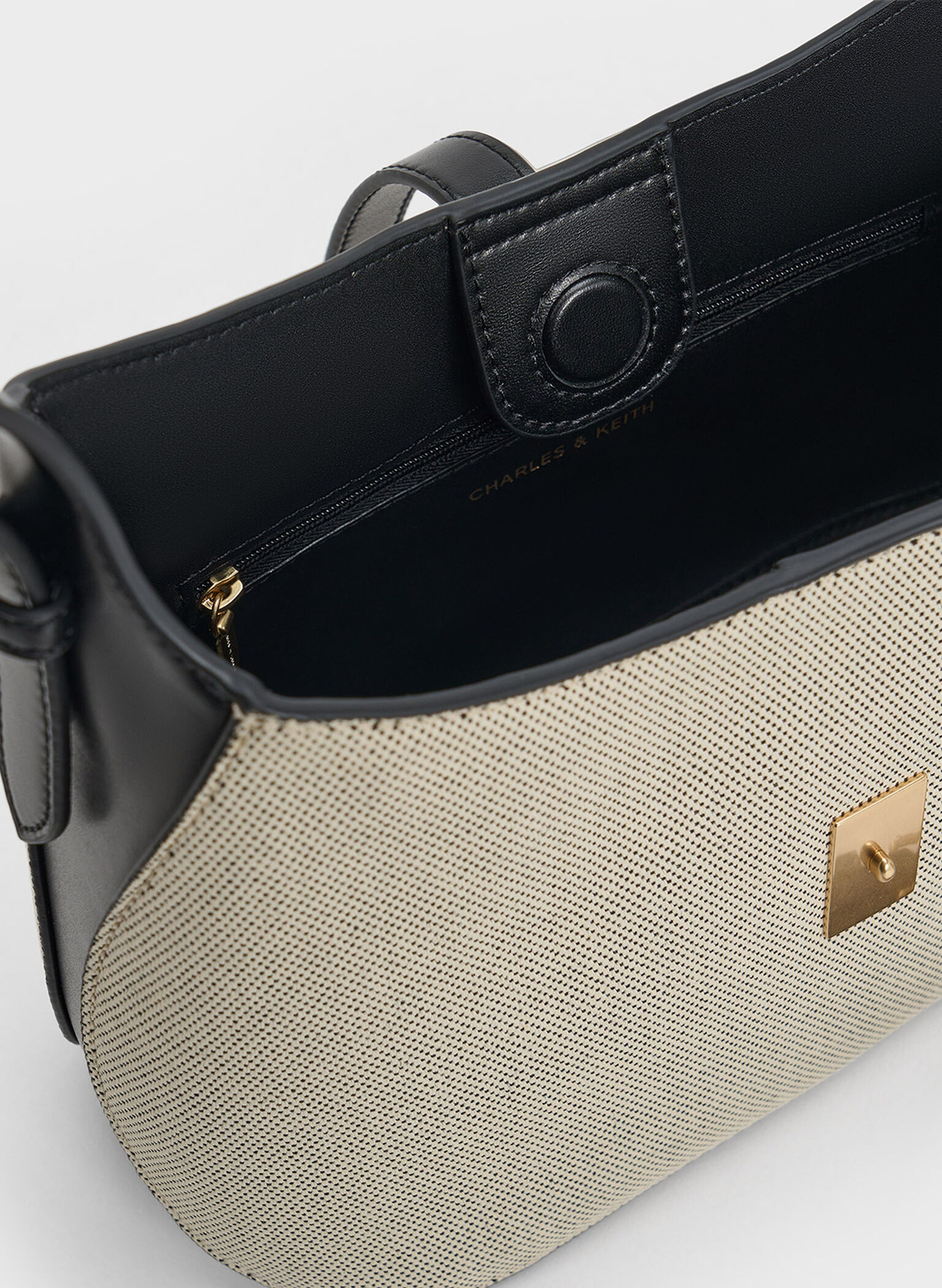 Wisteria Canvas Belted Shoulder Bag, Multi, hi-res