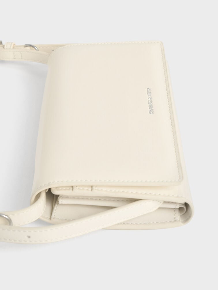 Sloane Long Wallet, Cream, hi-res
