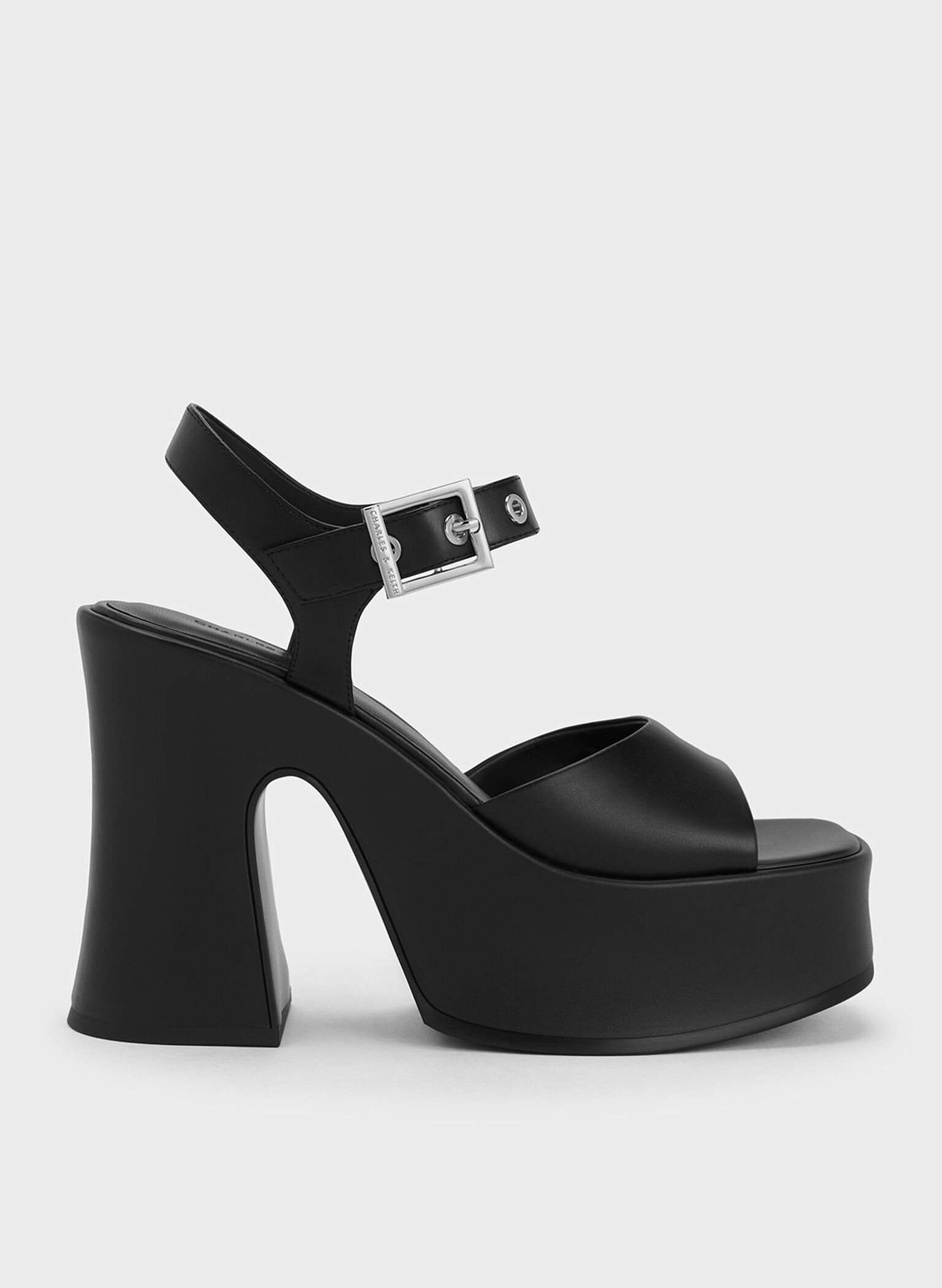 Jocelyn Grommet Ankle-Strap Platform Sandals, Black, hi-res