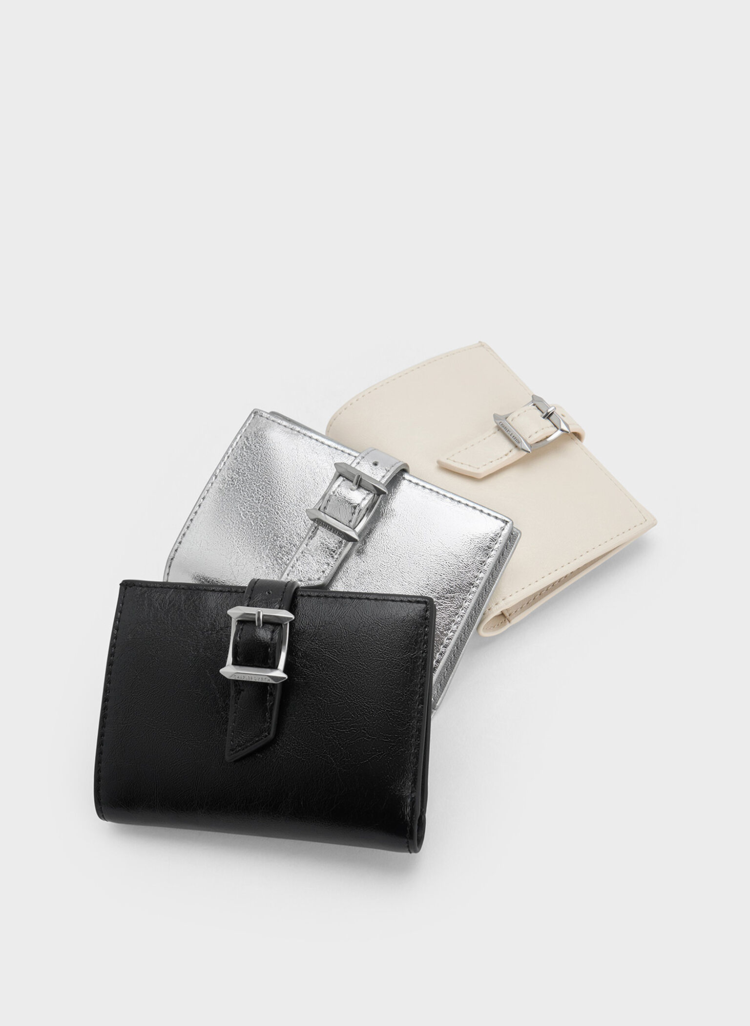 Bryna Belted Wallet, Cream, hi-res