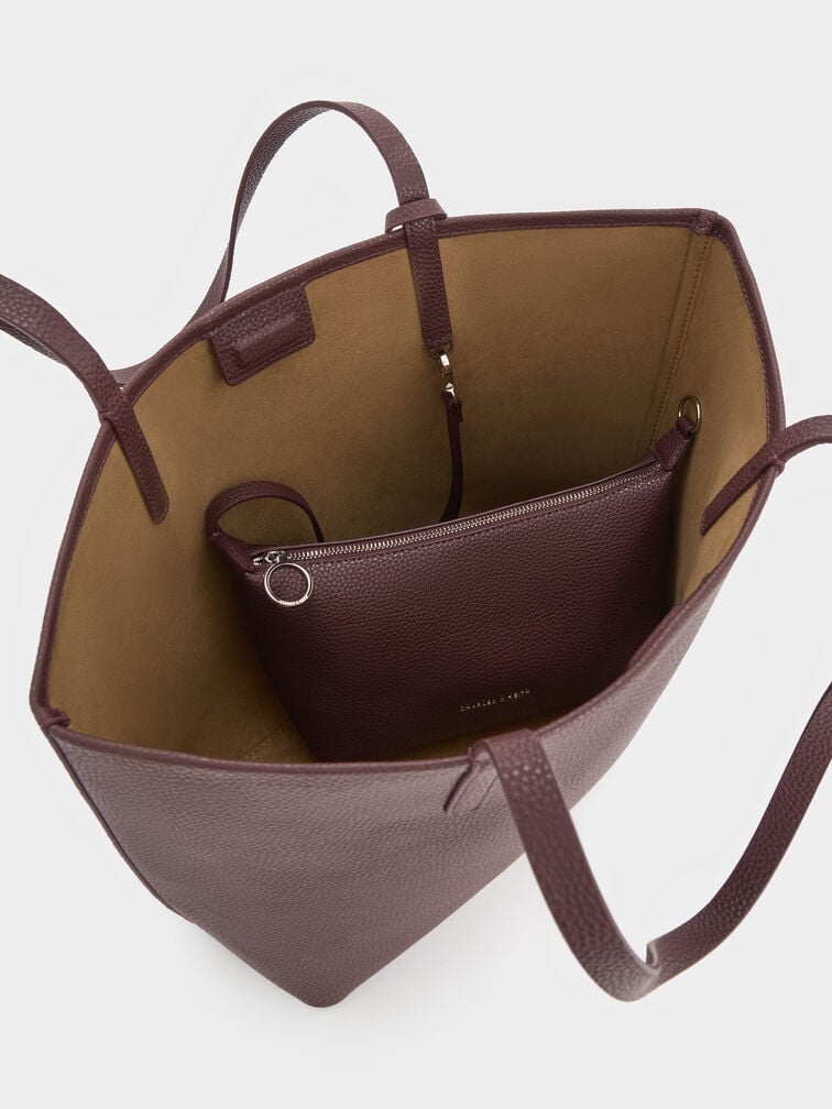 Beryl Tote Bag, Wineberry Red, hi-res