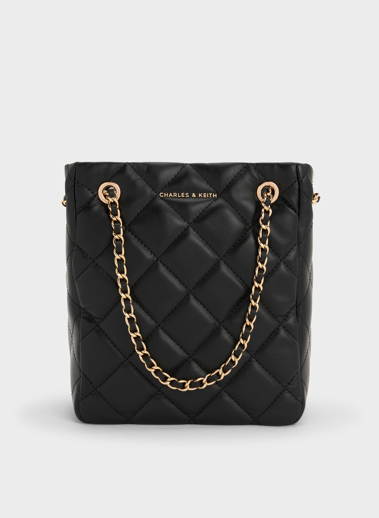 Alva Quilted Braided-Strap Shoulder Bag, Black, hi-res