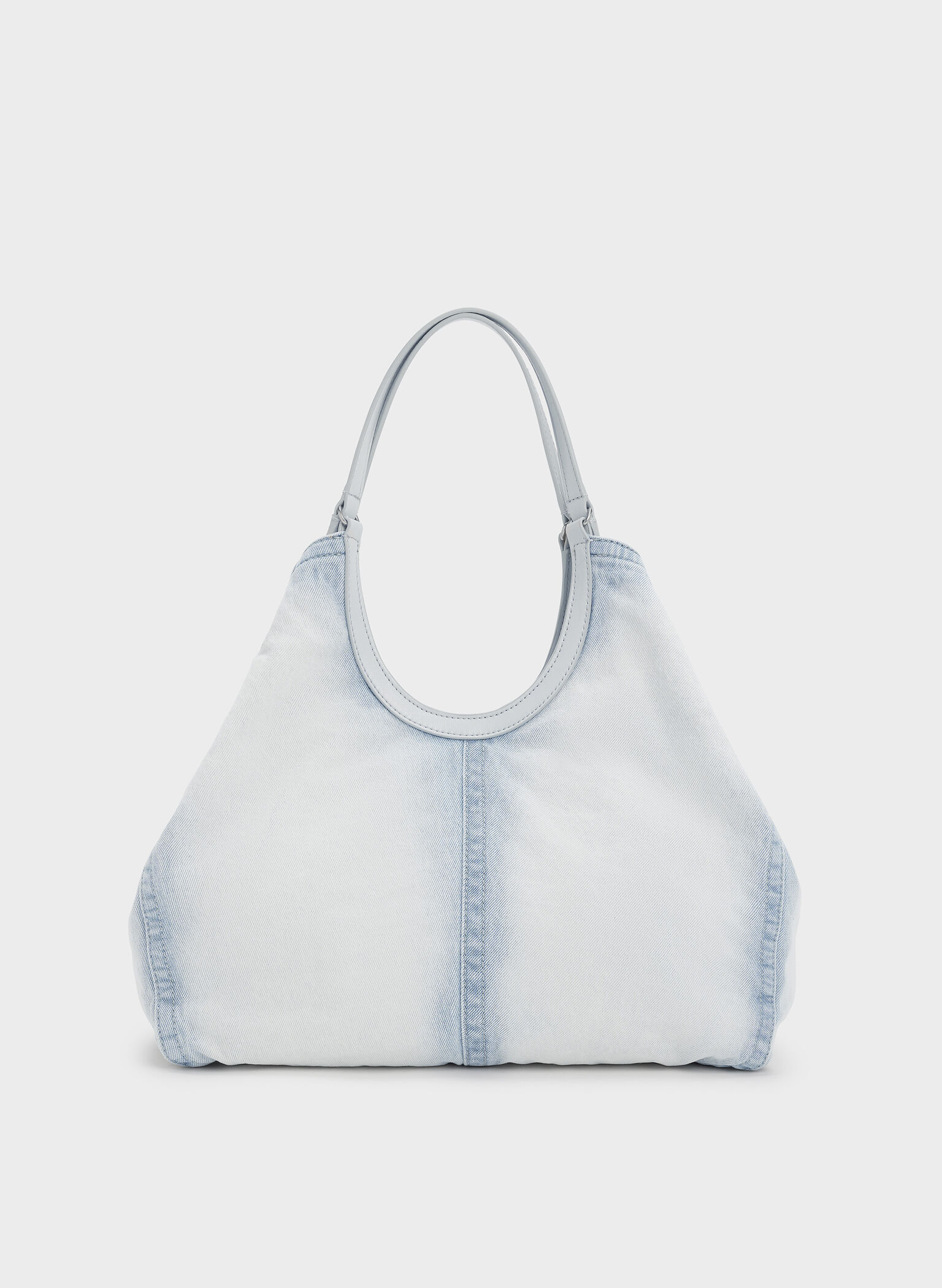 Ivette Denim Tote Bag, Light Washed Denim, hi-res