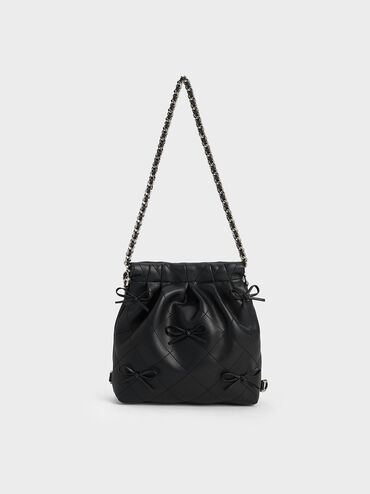 Duo Bow Backpack, Noir, hi-res