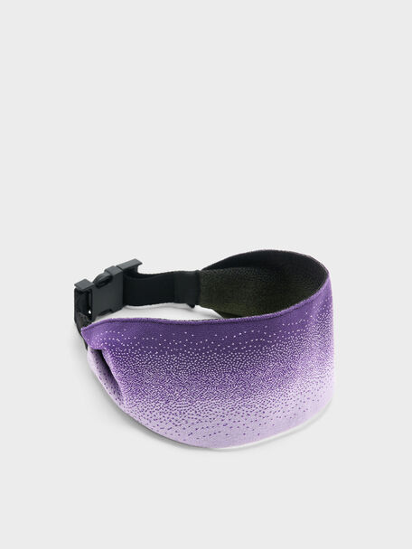 Recycled Polyester Knitted Gradient Reversible Headband, Multi, hi-res