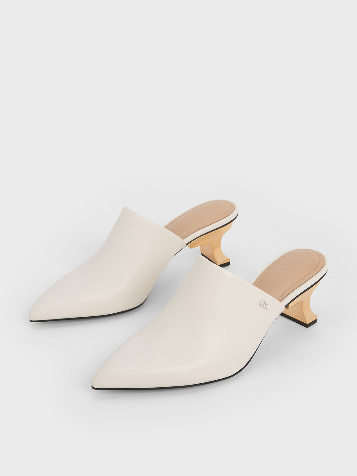 Gray mules top