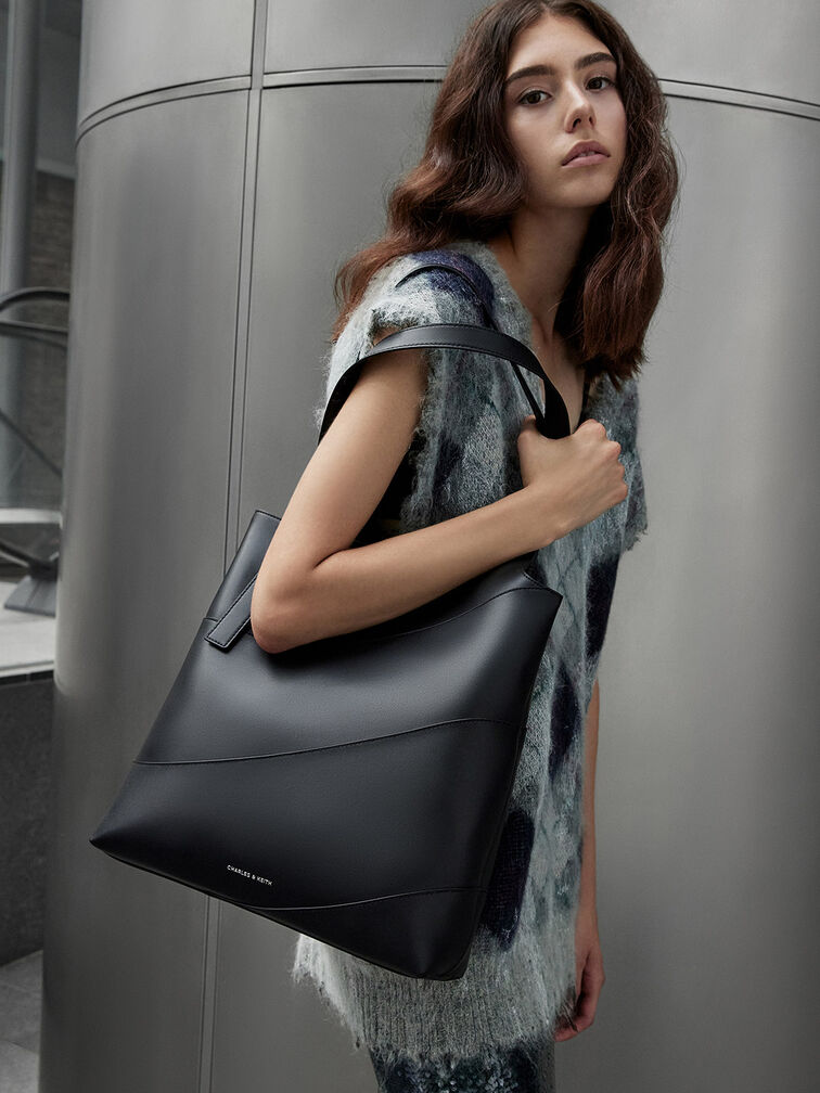 Trin Tote Bag, Noir, hi-res