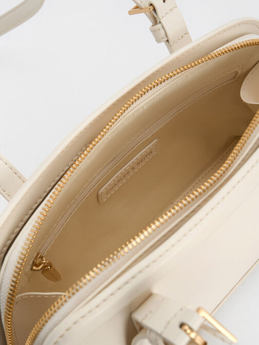 Enola Elongated-Handle Bag, Cream, hi-res