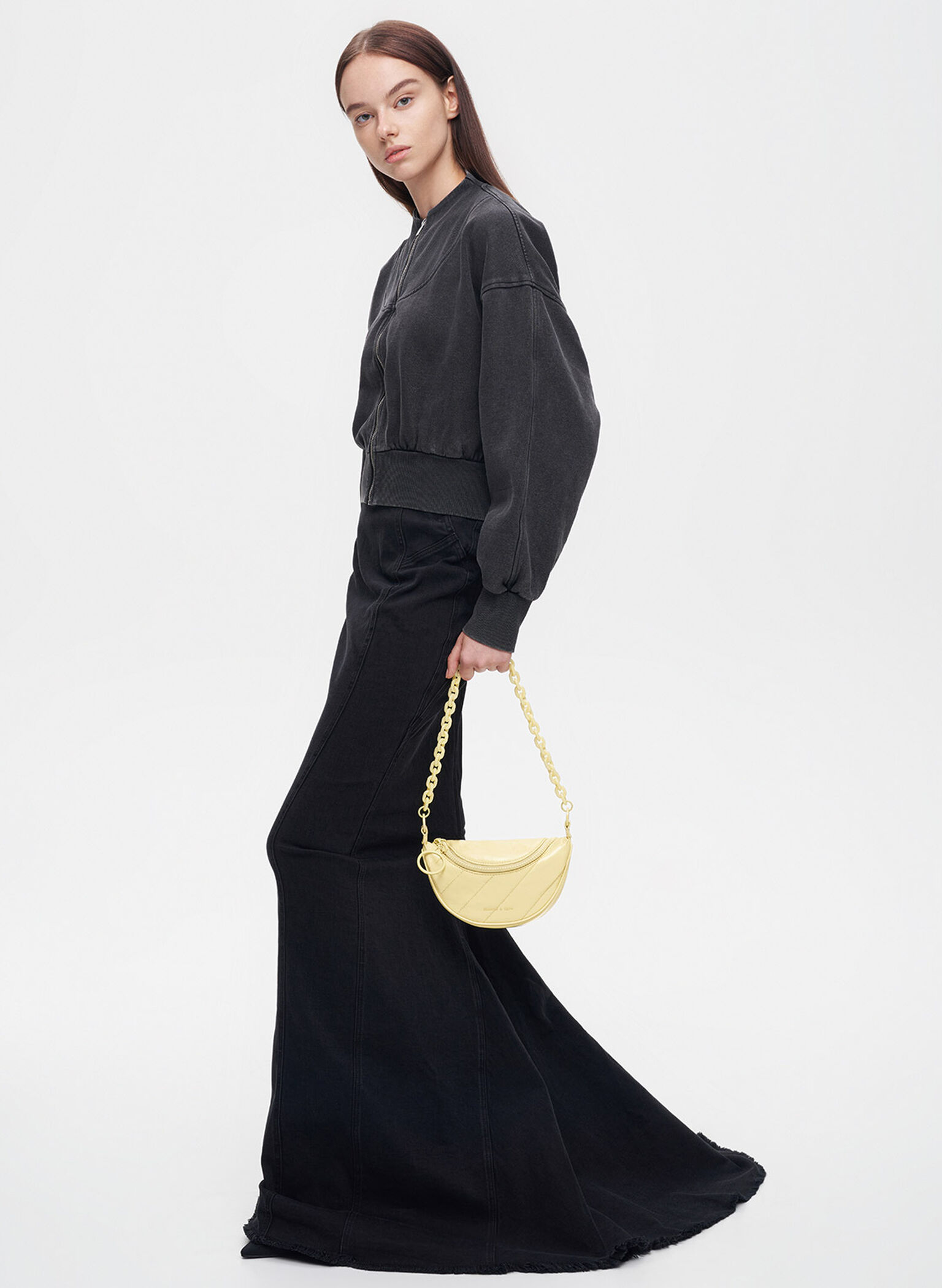 Philomena Glow-In-The-Dark Saddle Bag, Butter, hi-res
