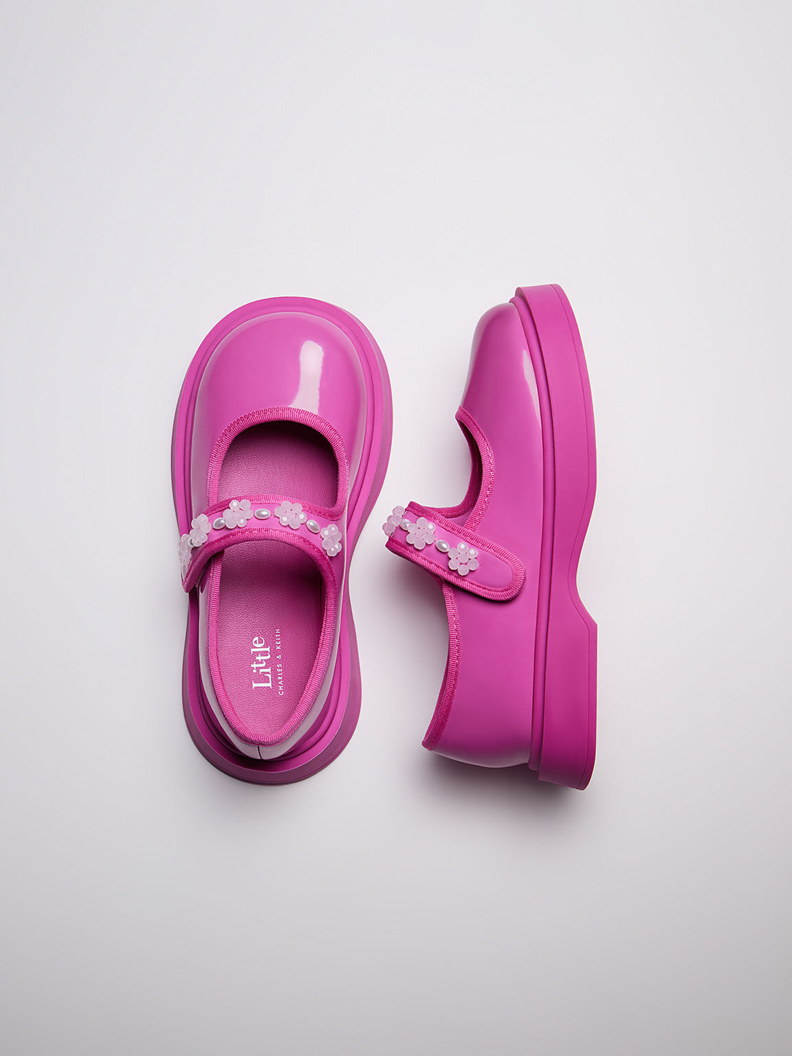 Charles and top keith pink shoes
