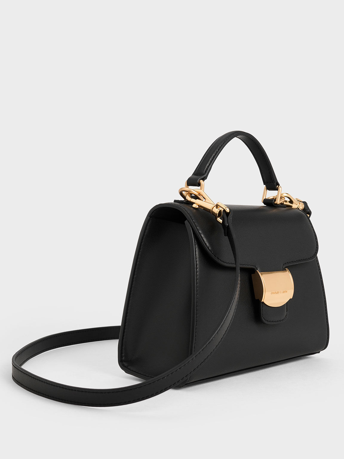 Charles & keith top handle trapeze bag deals