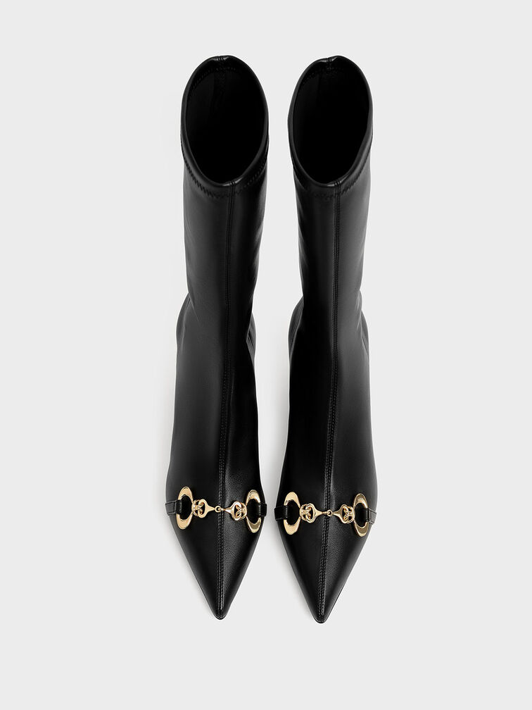 Elery Slip-On Ankle Boots, Black, hi-res