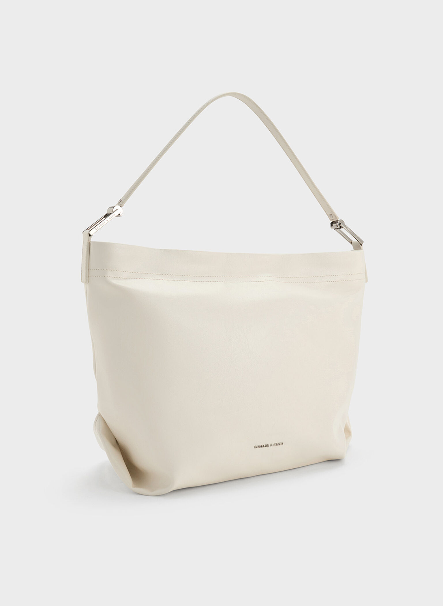 Sianna Slouchy Hobo Bag, Cream, hi-res