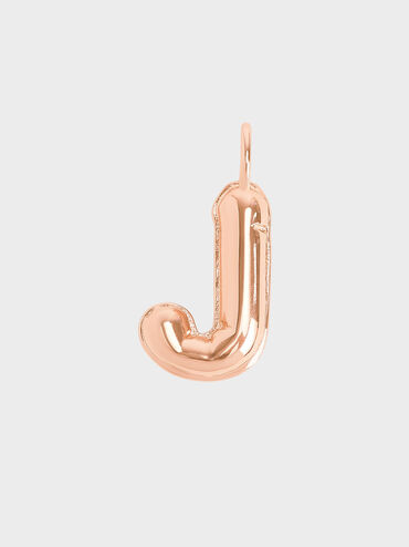 Alphabet 'J' Charm, Rose Gold, hi-res