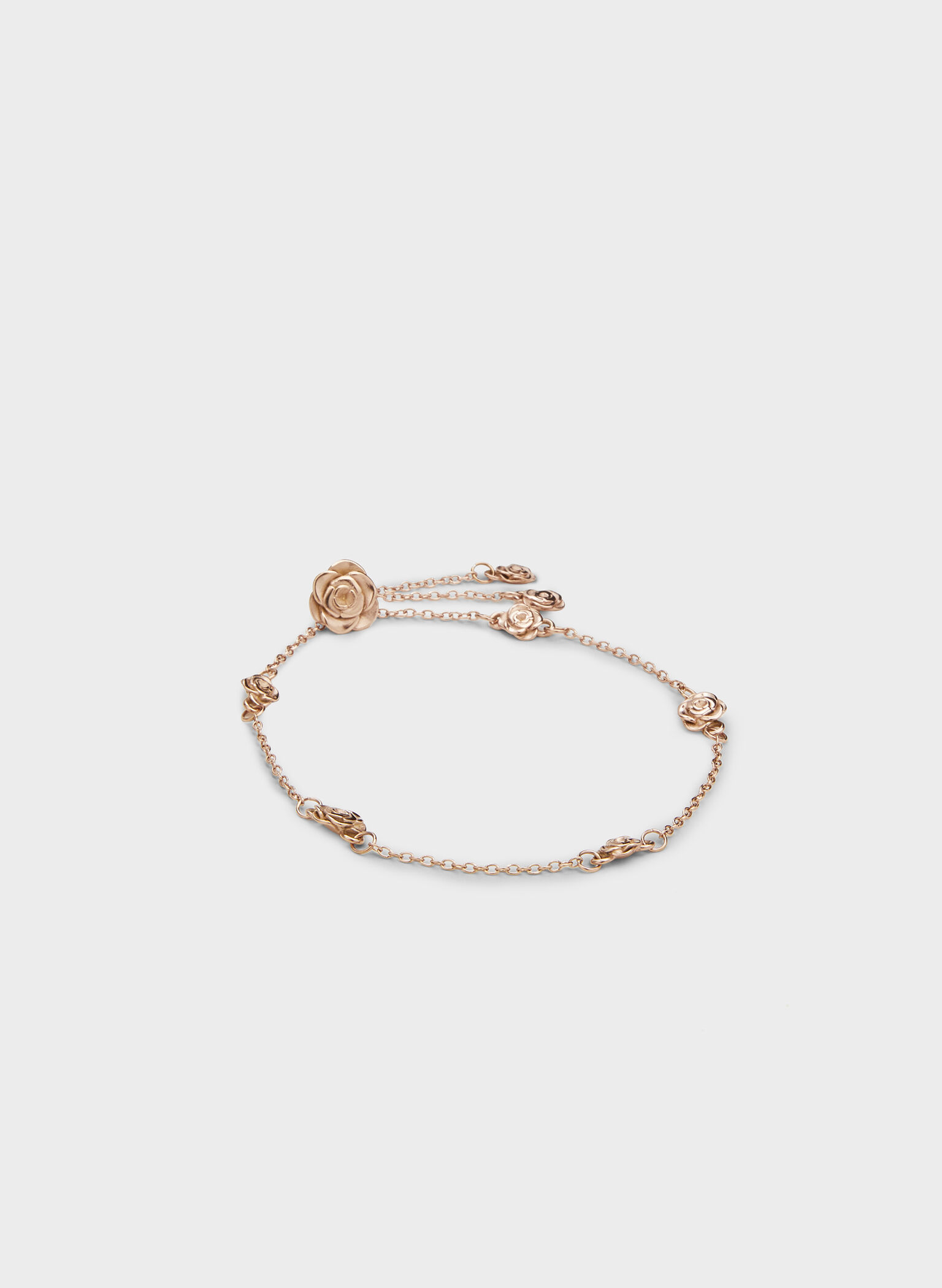 Rosalind Flower-Motif Bracelet, Brushed Rose Gold, hi-res