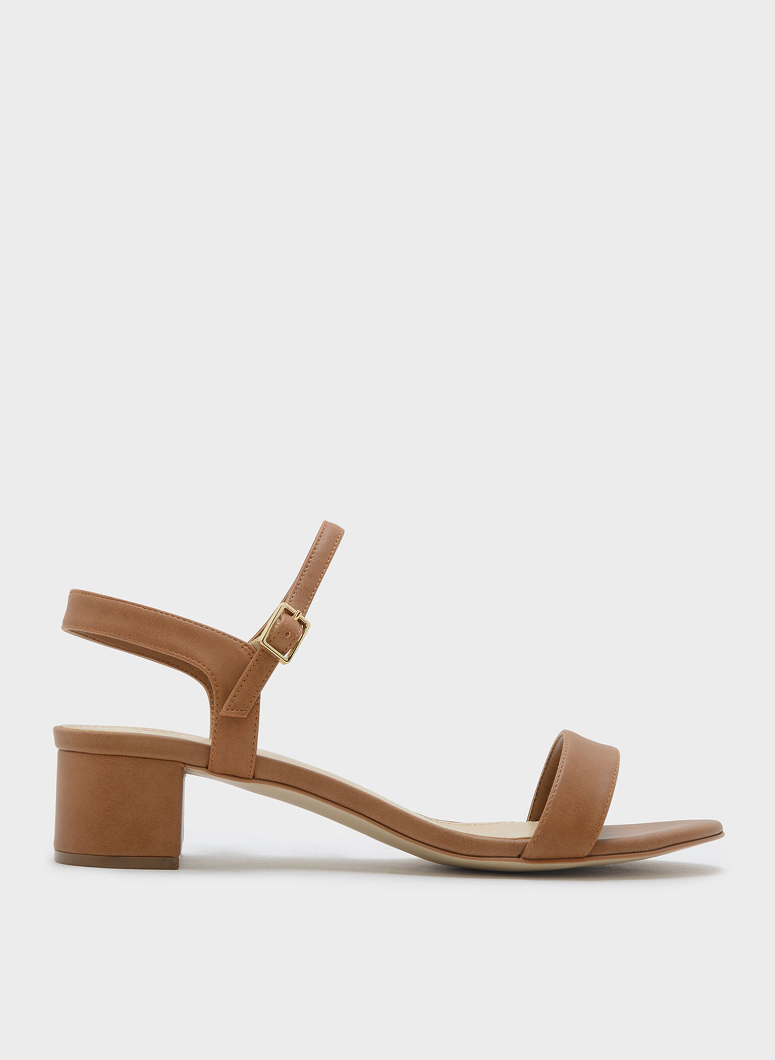 Basic Open-Toe Sandals, Camel, hi-res