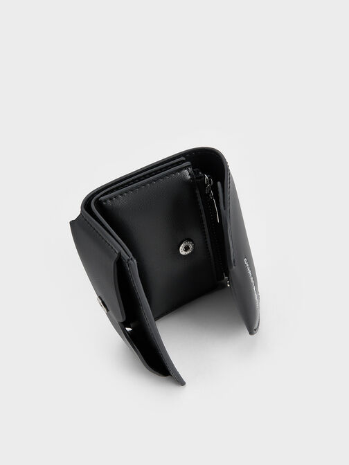 Enola Front Flap Wallet, Noir, hi-res