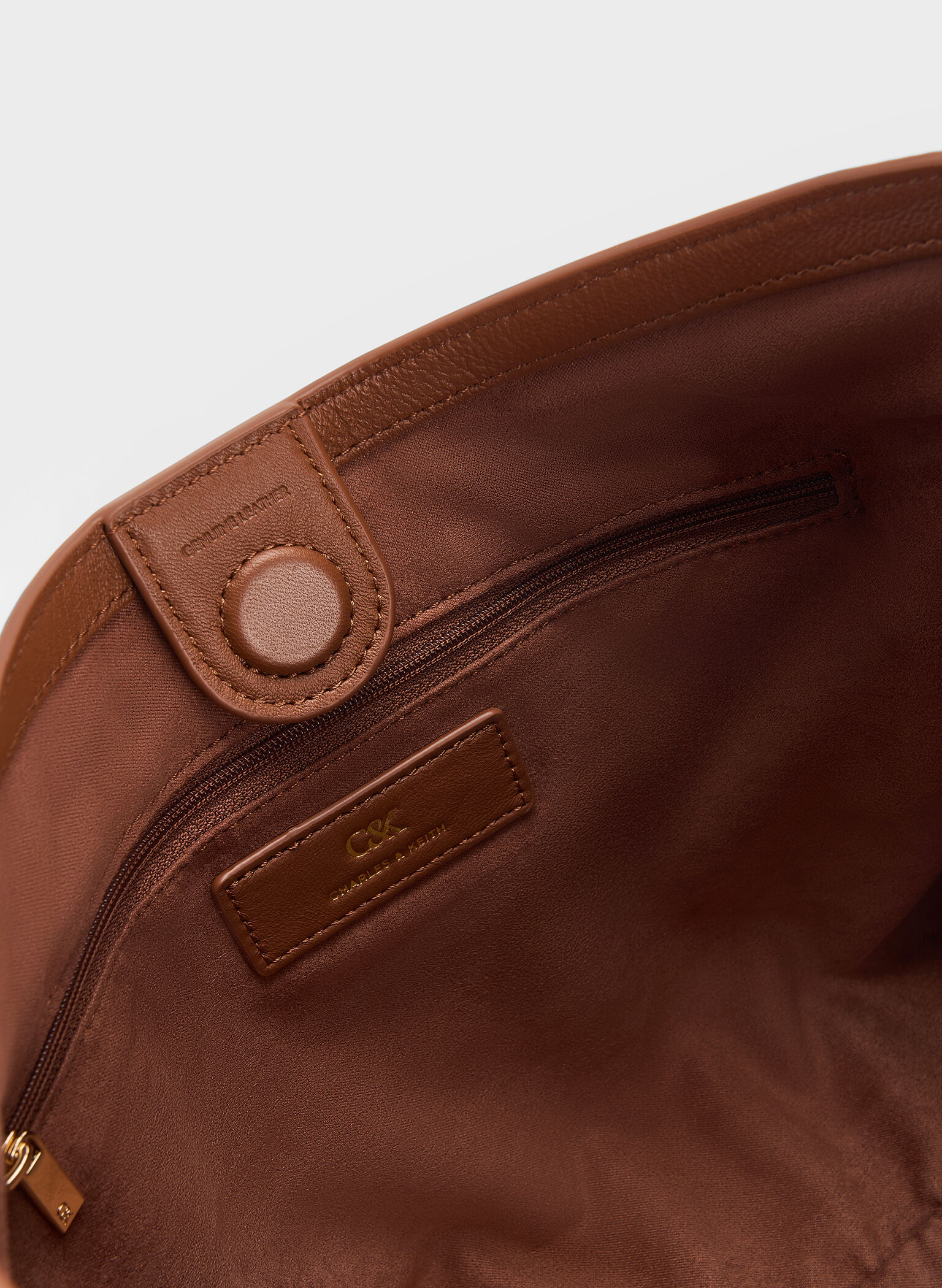 Gabine Leather Belted Hobo Bag, Chocolate, hi-res