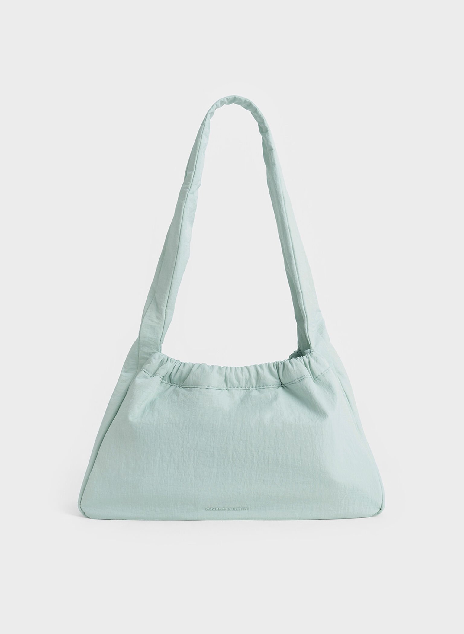 Terra Mesh & Nylon Shoulder Bag, Sage Green, hi-res