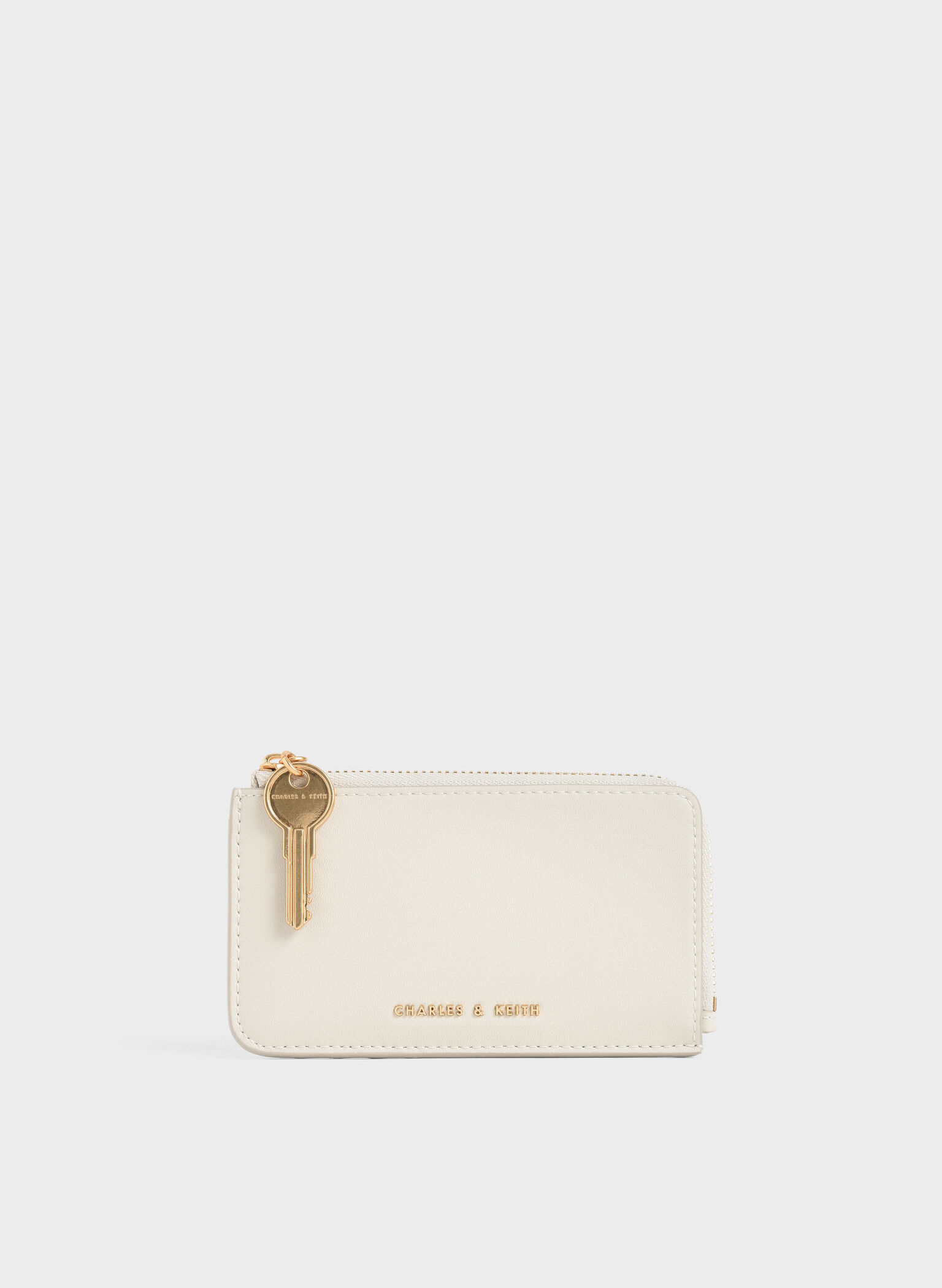 Lane Key Zip-Around Wallet, Cream, hi-res