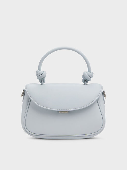 Sammie Knotted-Handle Front-Flap Bag, Sea Salt Blue, hi-res