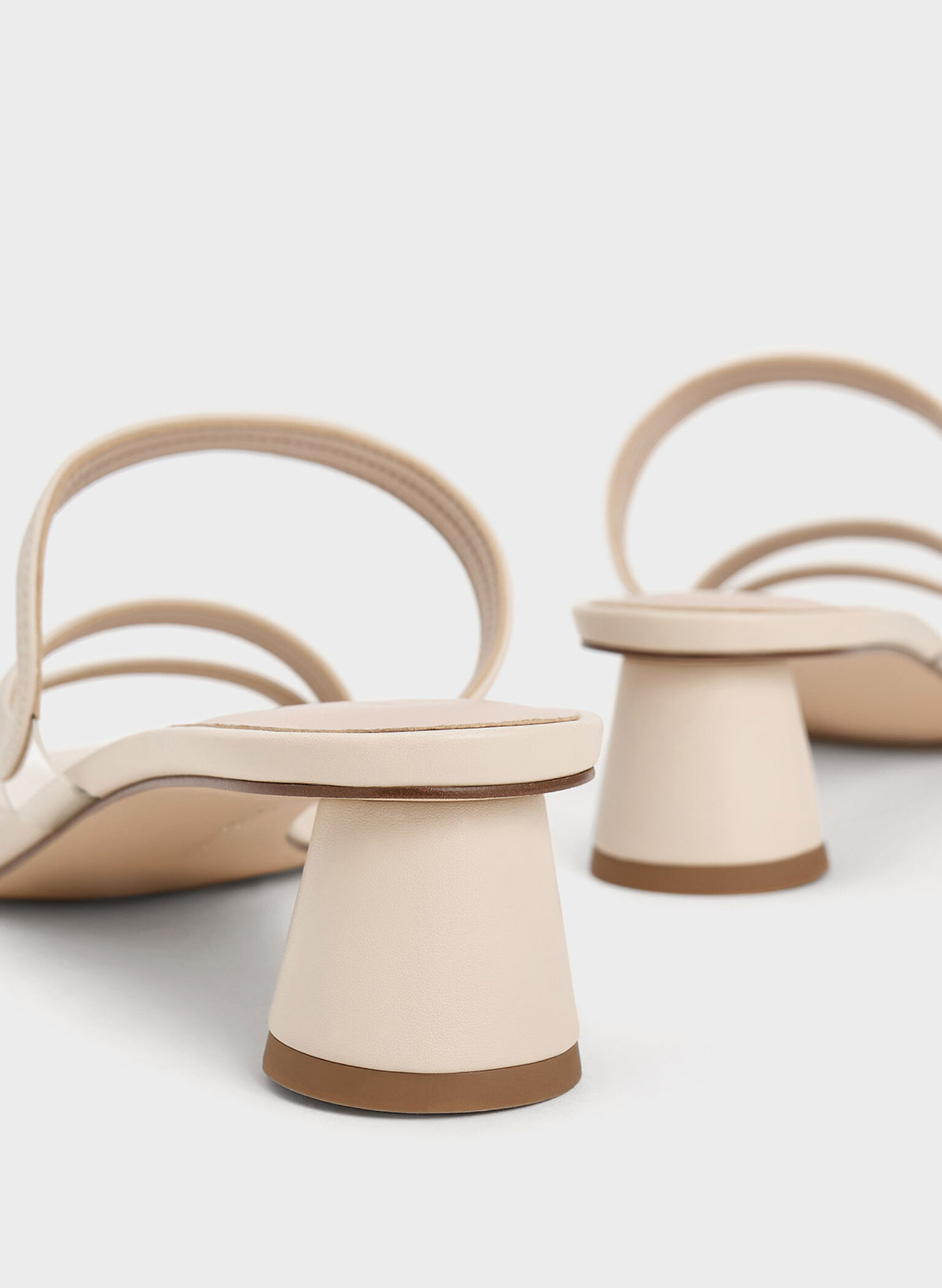 Arden Wavy Strap Mules, Chalk, hi-res
