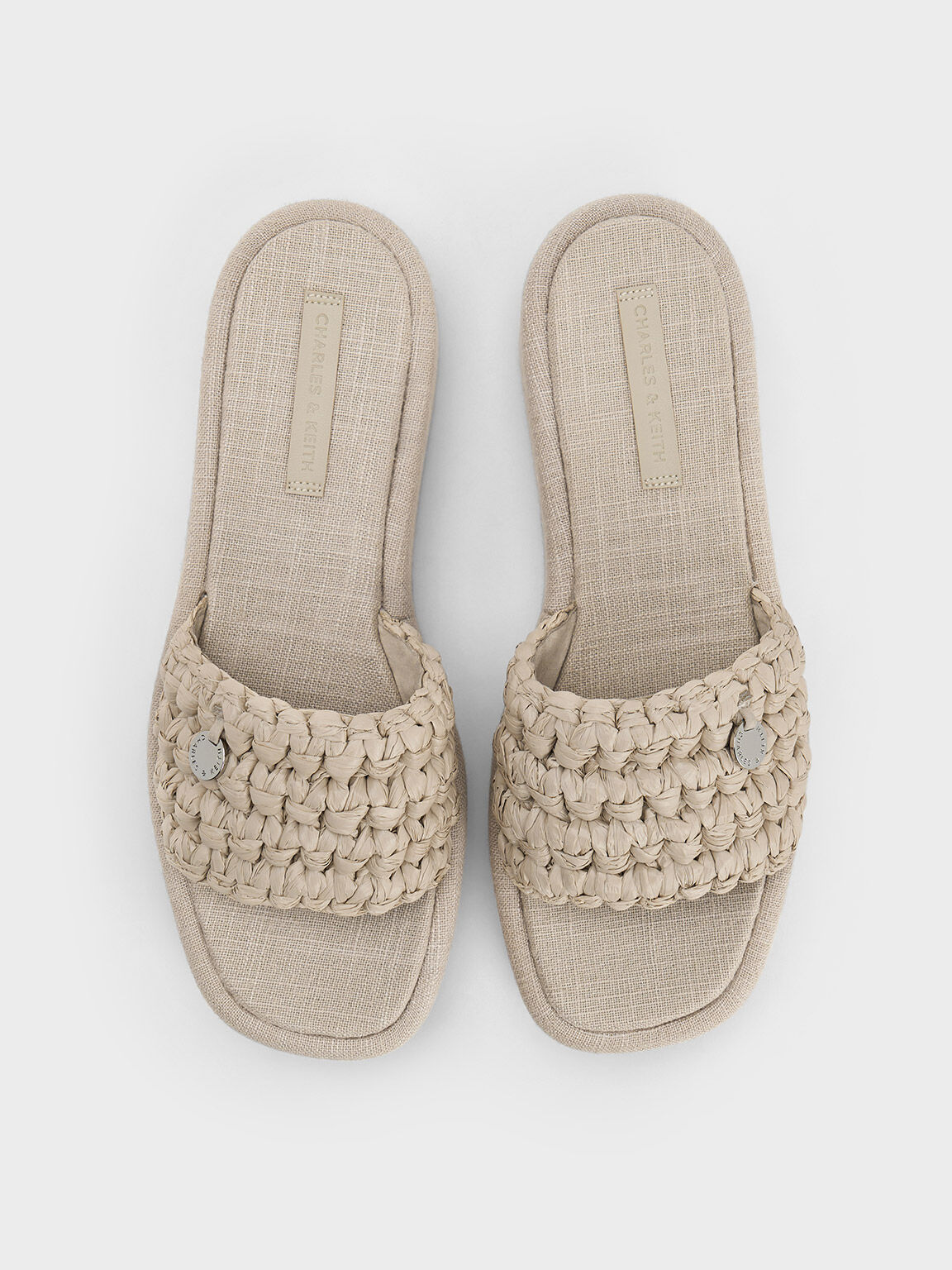 Raffia flatforms on sale