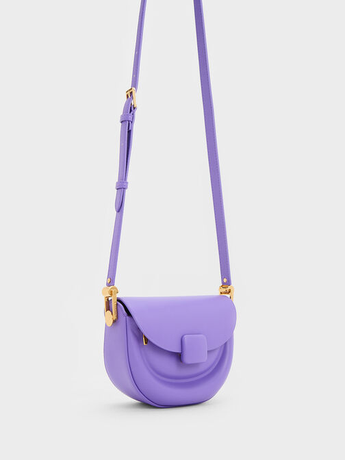 Koa Half-Moon Saddle Bag, Purple, hi-res