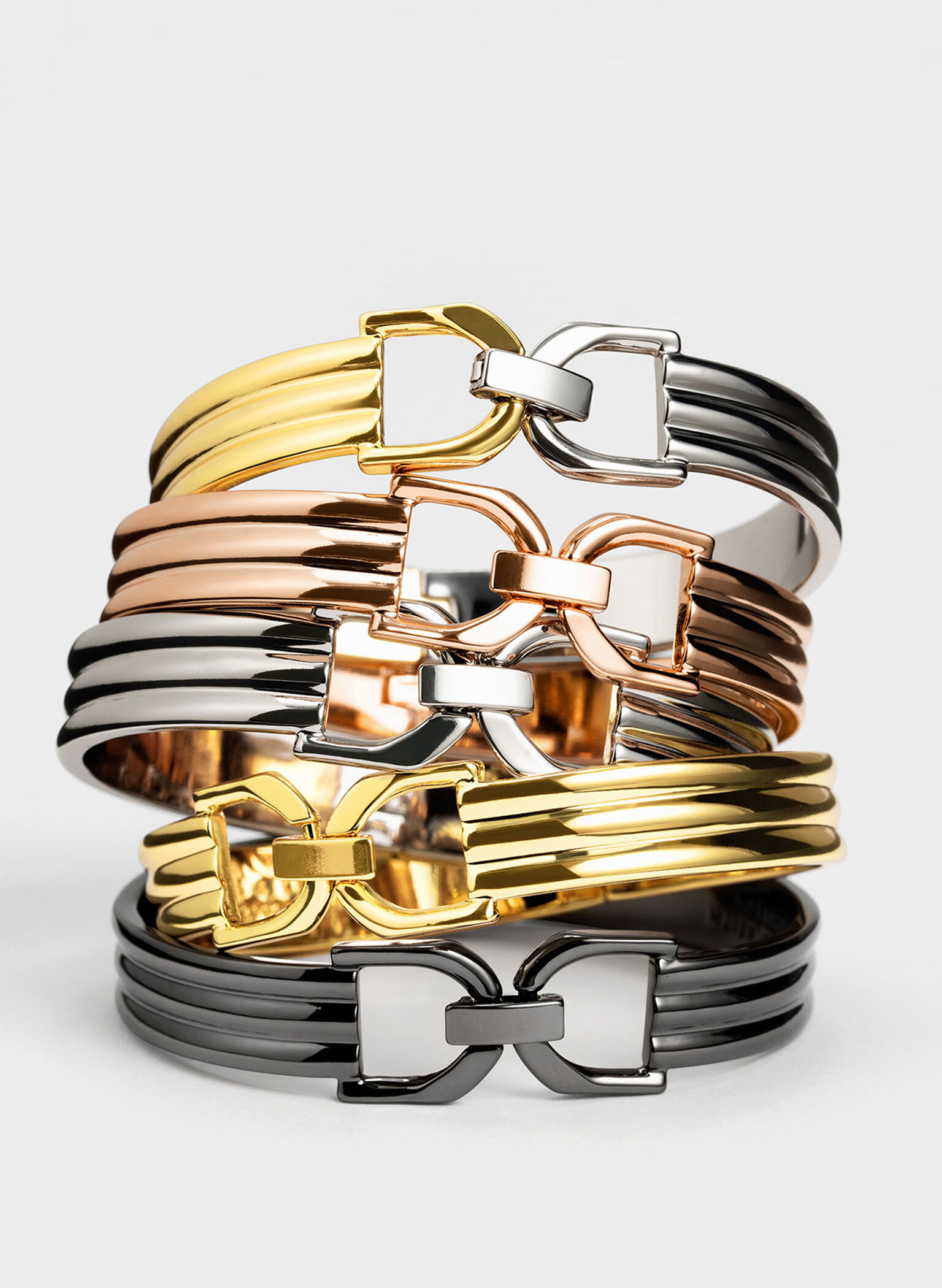Gabine Cuff Bracelet, Black, hi-res