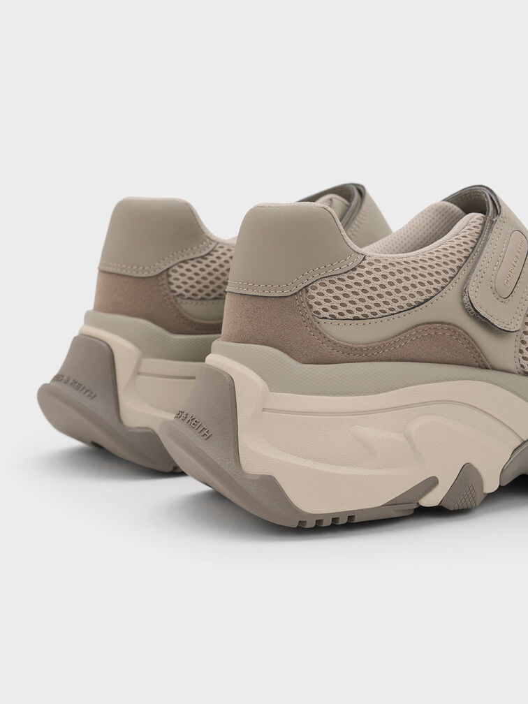 Gaskell Mesh Mary Jane Sneakers, Taupe, hi-res