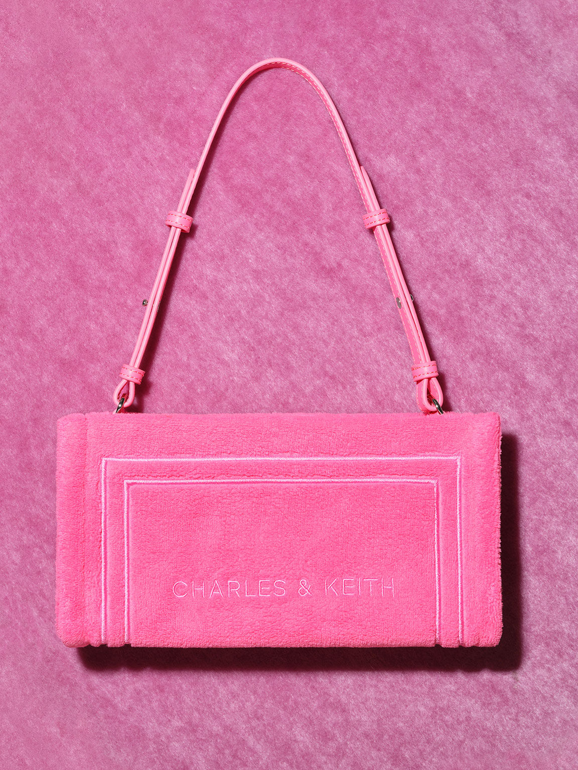 Charles and keith suede bag on sale