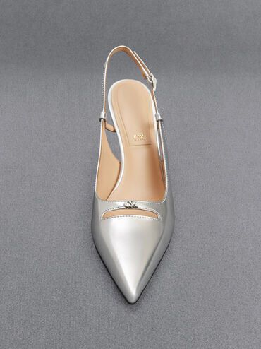 Calvin klein silver pumps on sale