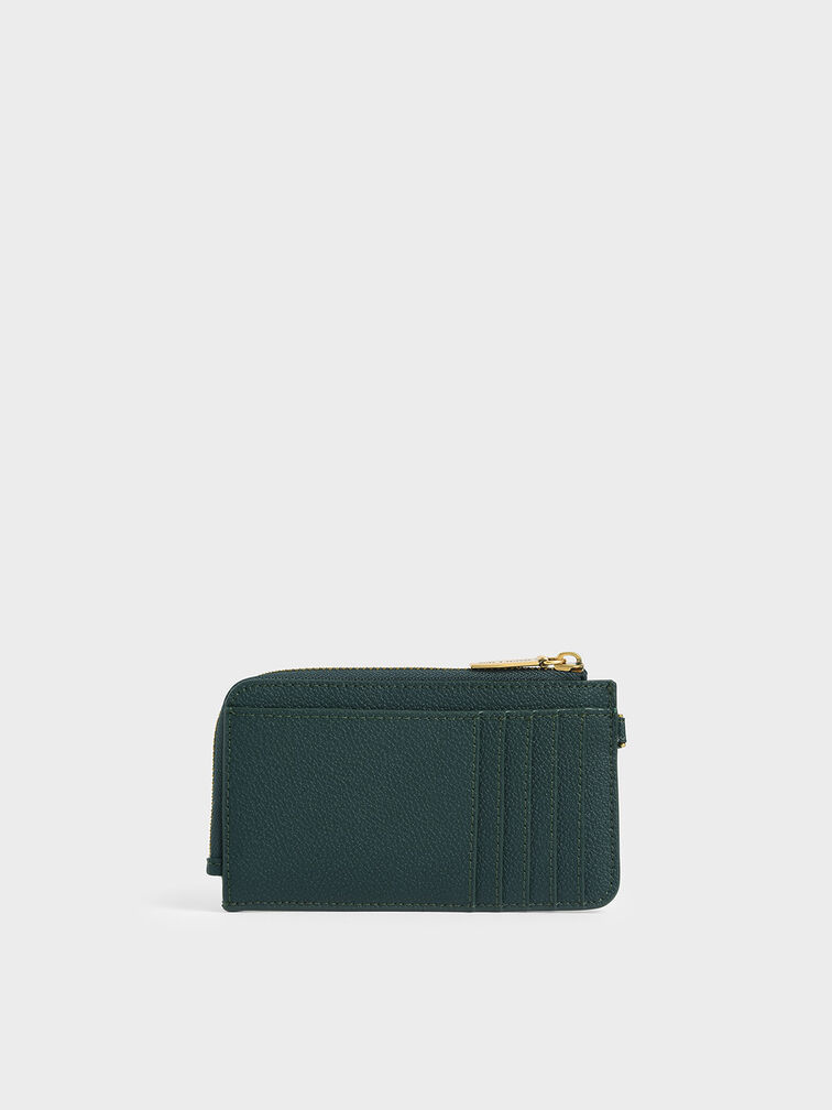 Multi-Slot Wristlet Card Holder, Dark Green, hi-res