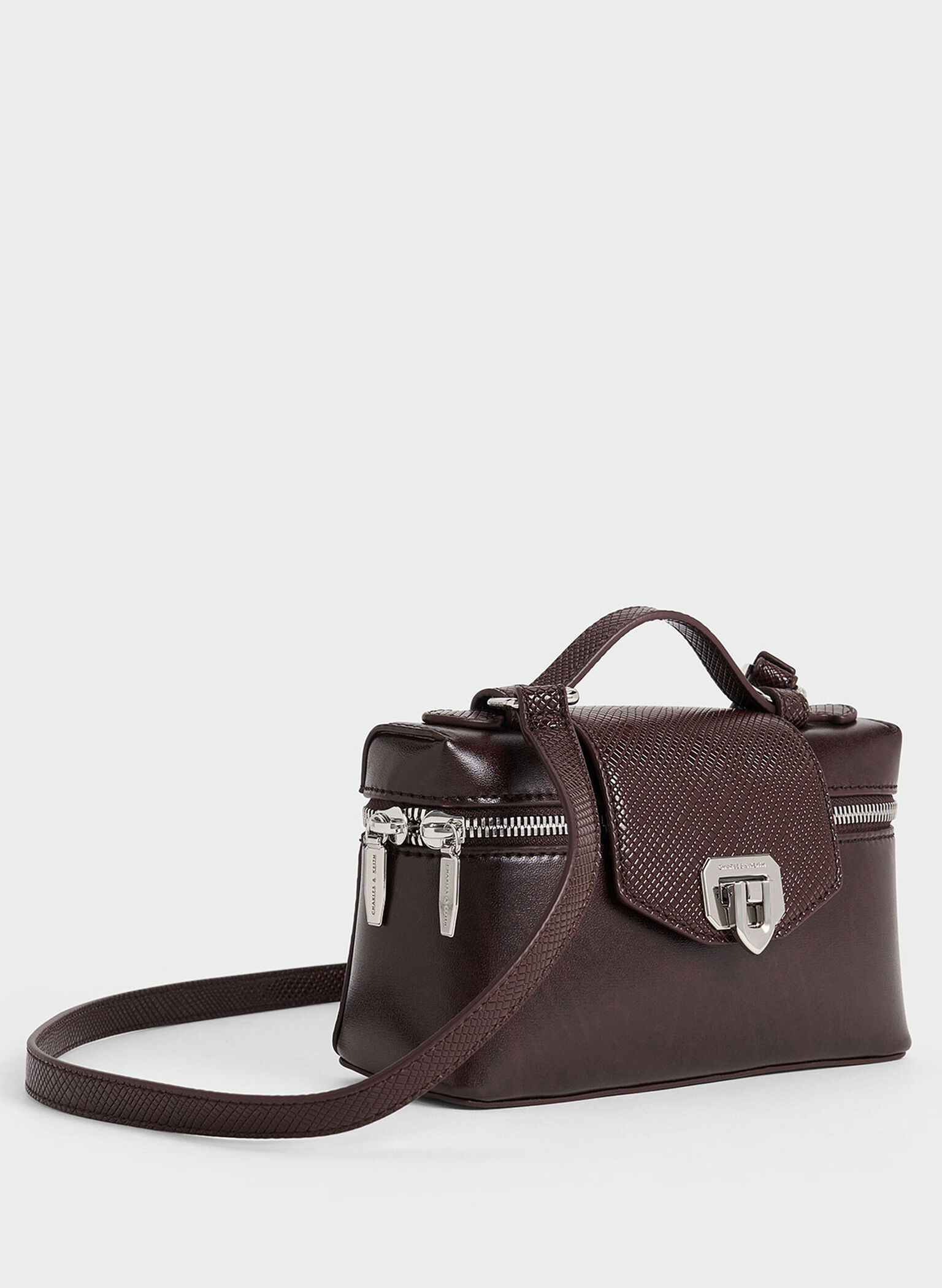 Arwen Top Handle Vanity Bag, Plum, hi-res