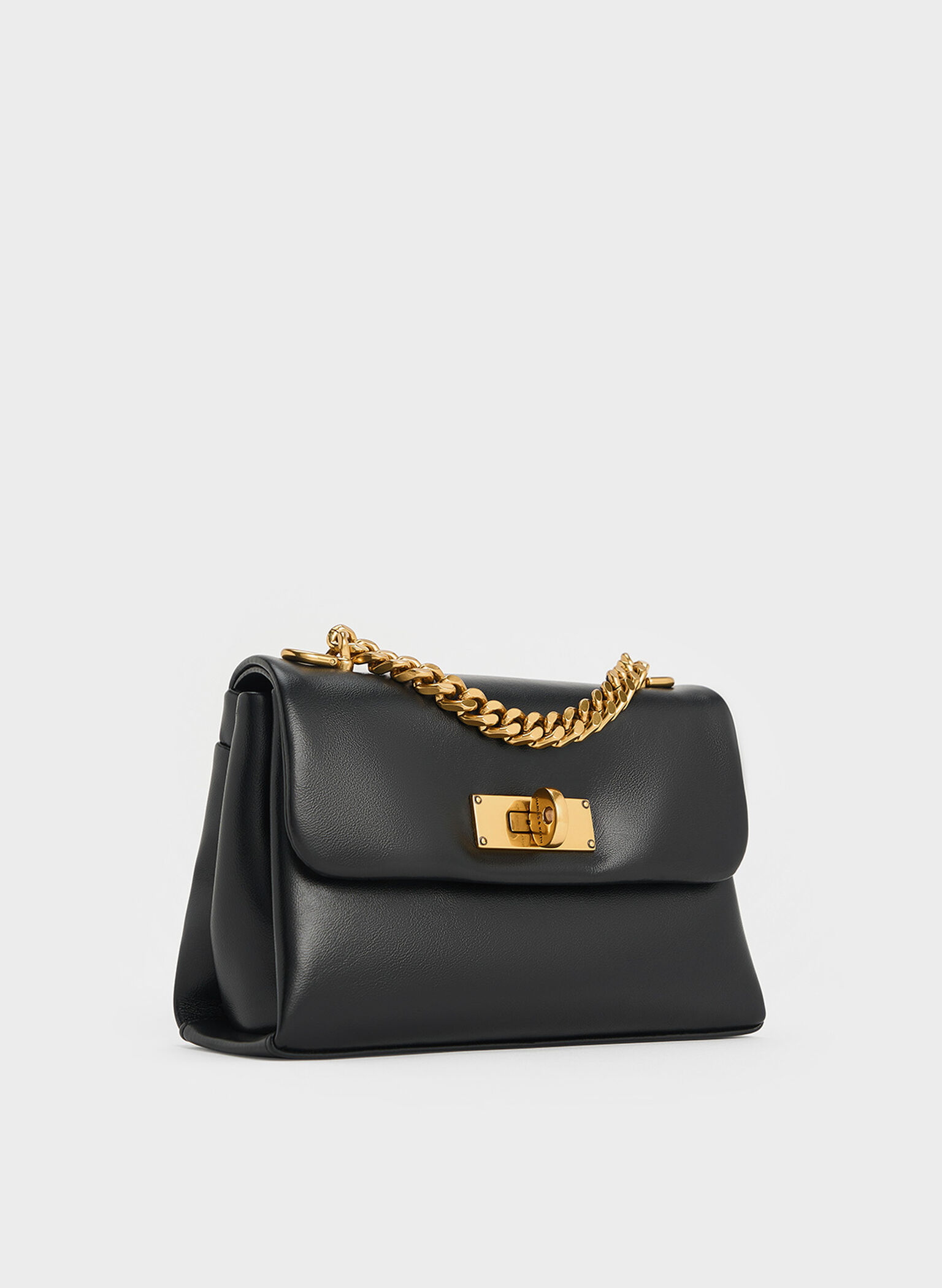 Mini Kerry Chain-Handle Crossbody Bag, Black, hi-res