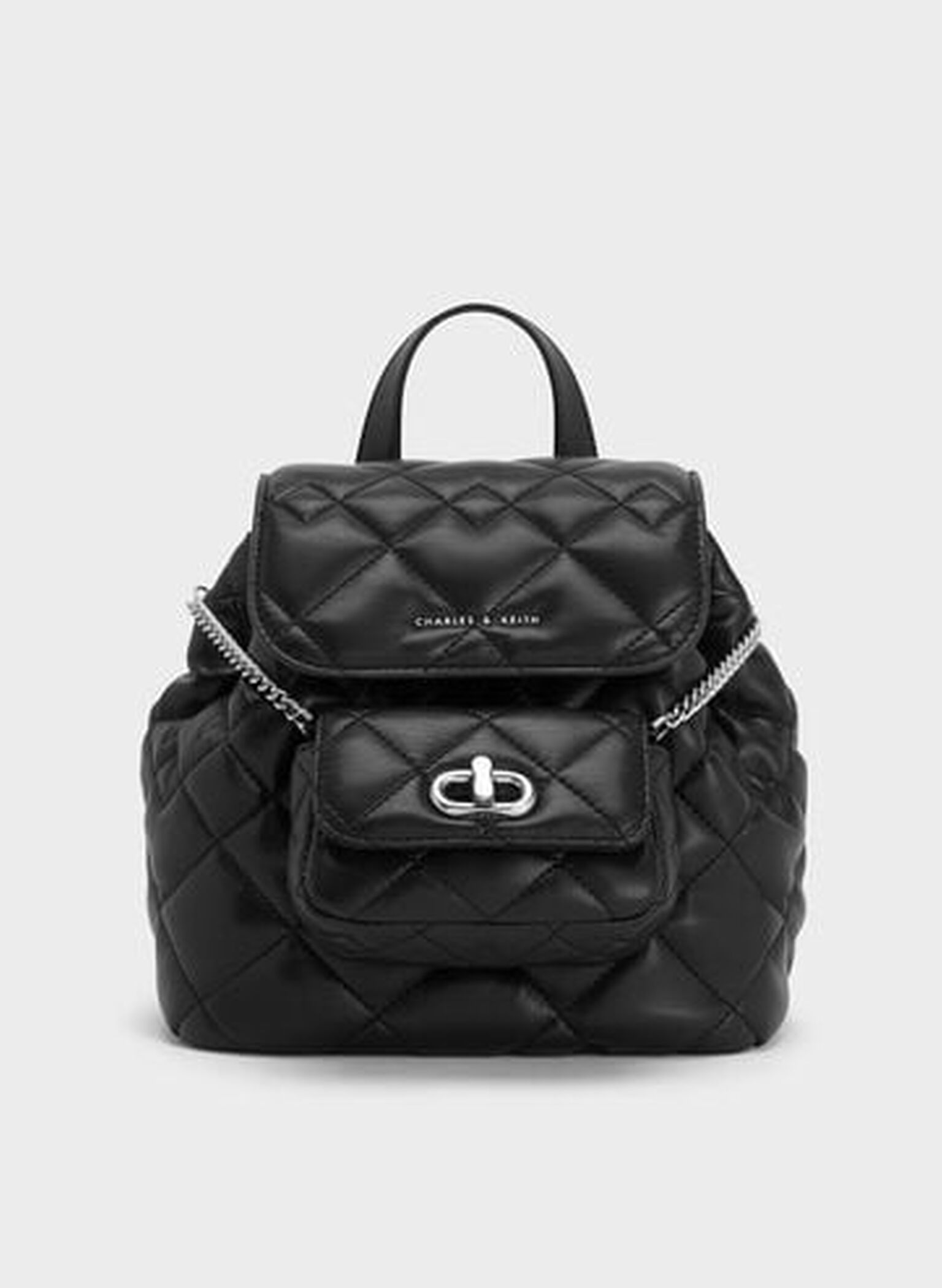 Aubrielle Quilted Backpack, Noir, hi-res