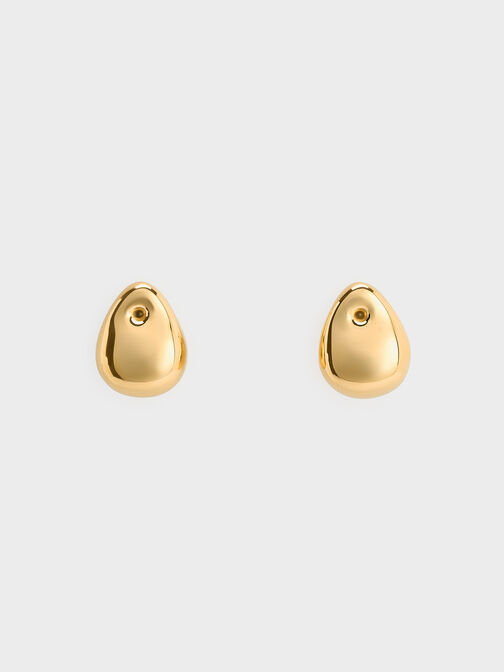 Eimear Teardrop Stud Earrings, Gold, hi-res
