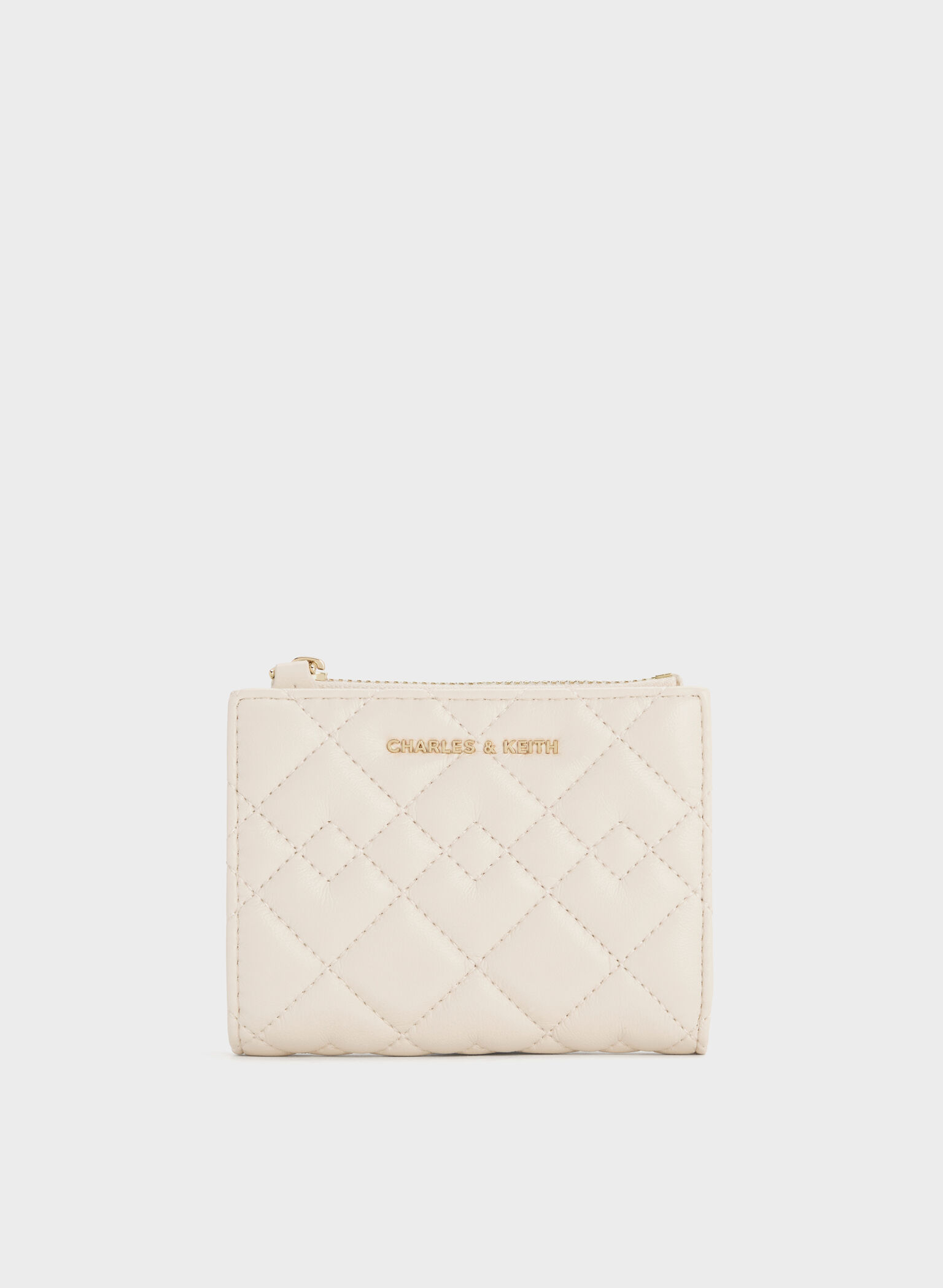 Duo Quilted Small Wallet, Cream, hi-res